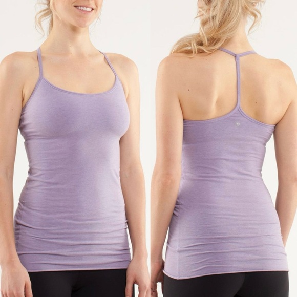 Lululemon Diversity Tank Top Lilac Purple Spaghetti Strap Shelf Bra Women’s 6 - Picture 1 of 7